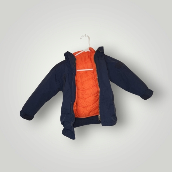 Zara Kids Boy Parka With Constracting Detachable Jacket Size 5 - Picture 11 of 15